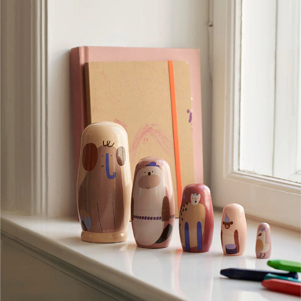 Critter Nesting Dolls 木公仔擺設