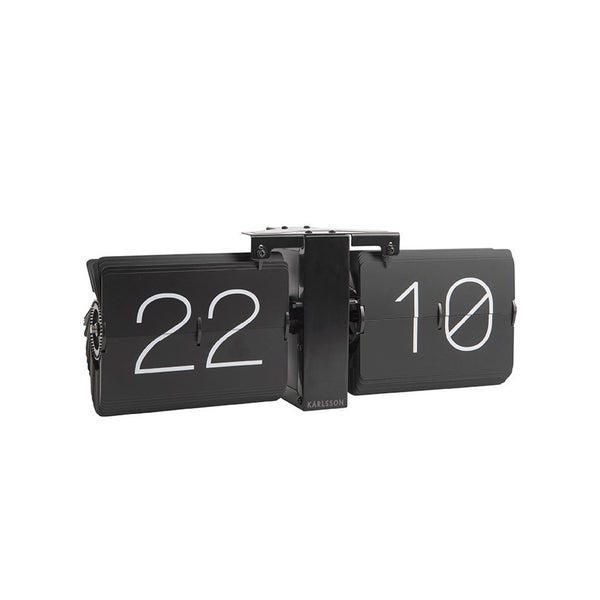 Flip Clock - Black 復古翻頁鐘 Karlsson