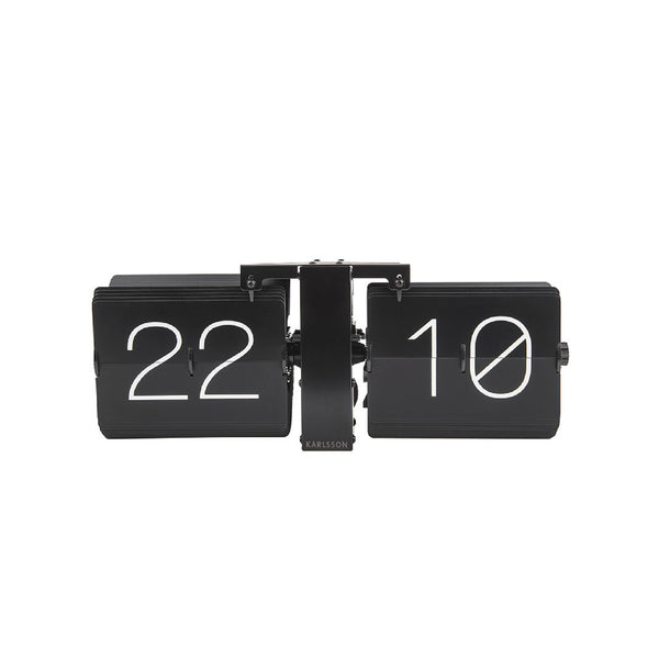 Flip Clock - Black 復古翻頁鐘 Karlsson