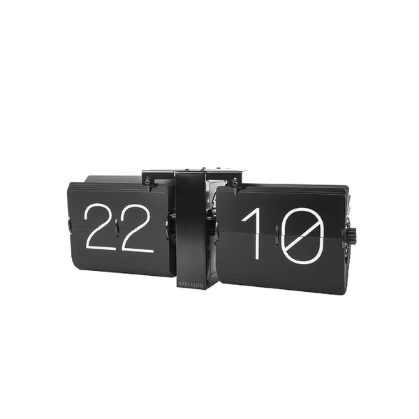 Flip Clock - Black 復古翻頁鐘 Karlsson