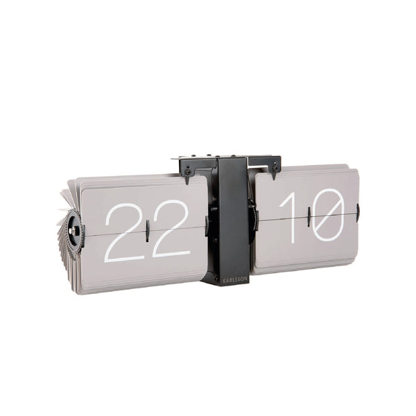 Flip Clock - Warm Grey 復古翻頁鐘 Karlsson