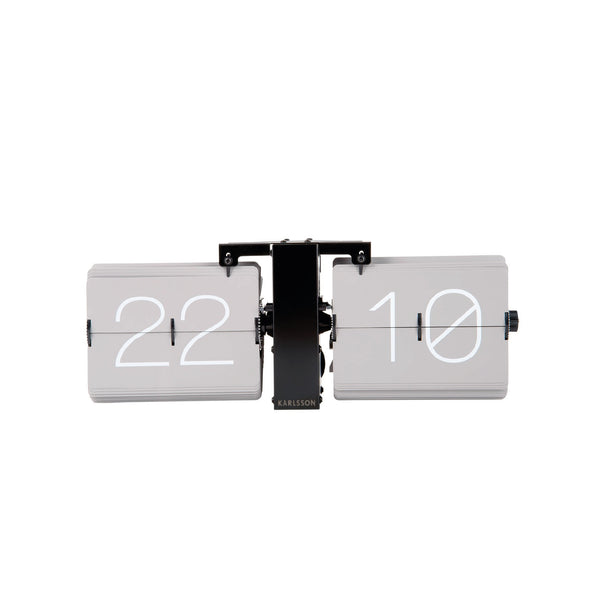 Flip Clock - Warm Grey 復古翻頁鐘 Karlsson