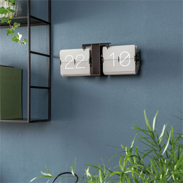 Flip Clock - Warm Grey 復古翻頁鐘 Karlsson