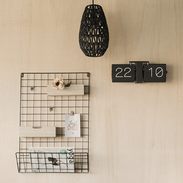 Flip Clock - Black 復古翻頁鐘 Karlsson