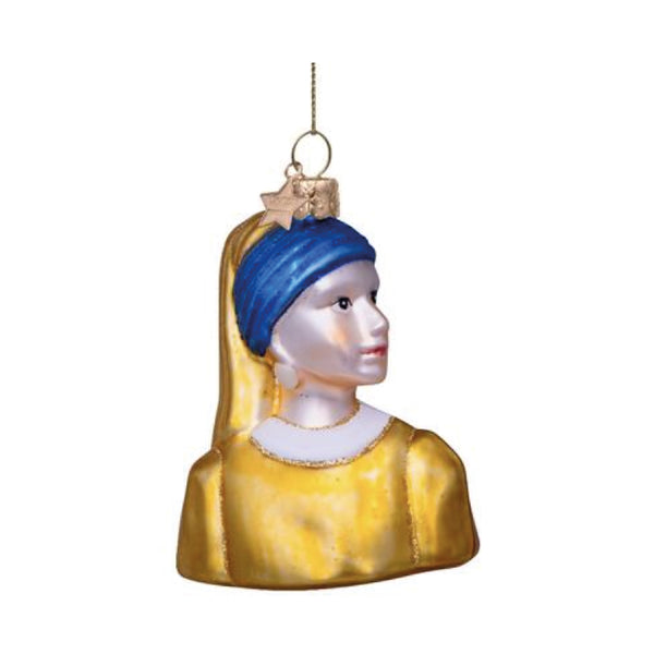 Girl With A Pearl Earring Vermeer Ornament Glass 玻璃掛飾