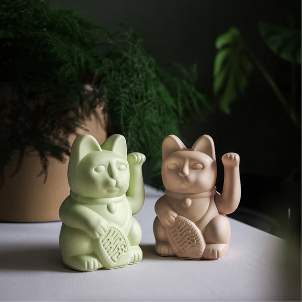 Lucky Cat - Light Green 淺綠色 幸運招財貓 Donkey