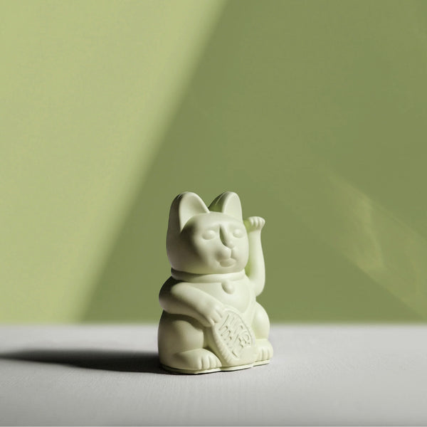 Lucky Cat - Mini Light Green 淺綠色迷你 幸運招財貓 Donkey