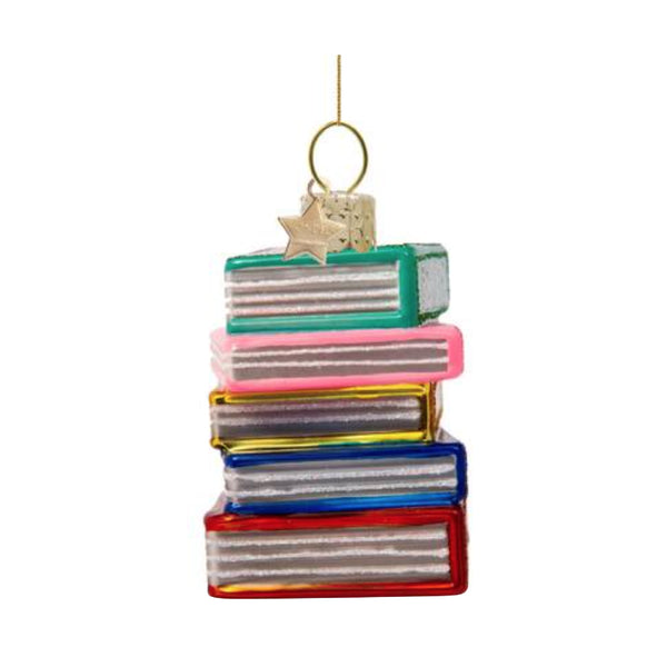 Multi Color Books Ornament Glass 玻璃掛飾
