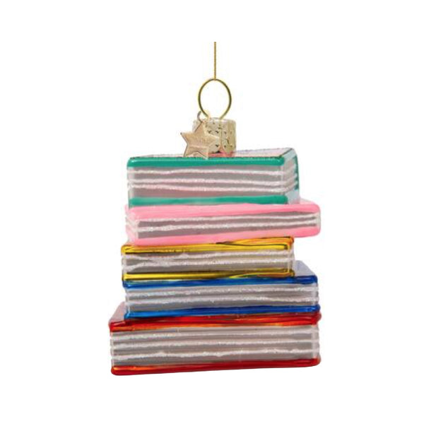 Multi Color Books Ornament Glass 玻璃掛飾