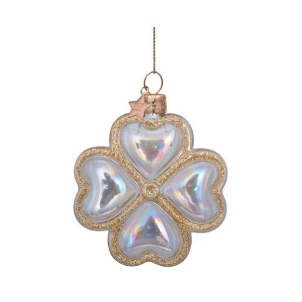 Oil Transparent Clover Ornament Glass 玻璃掛飾