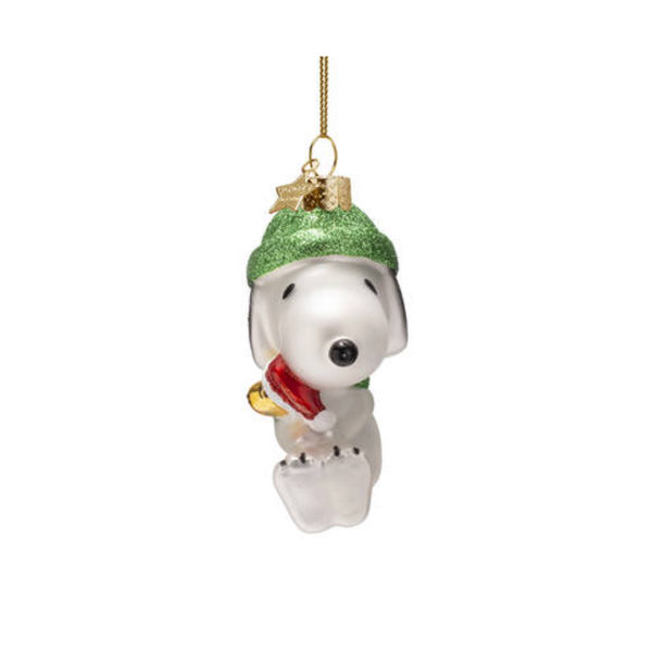 Snoopy Woodstock Ornament Glass 玻璃掛飾