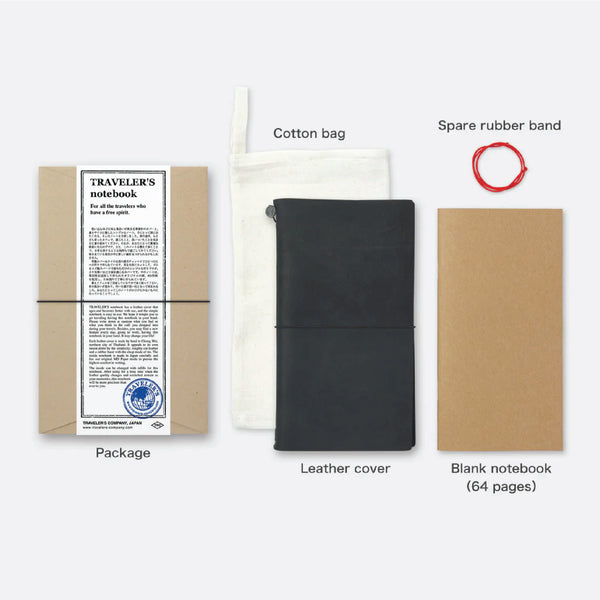 日本 TRAVELER'S Notebook 牛皮旅人手帳組 - Black