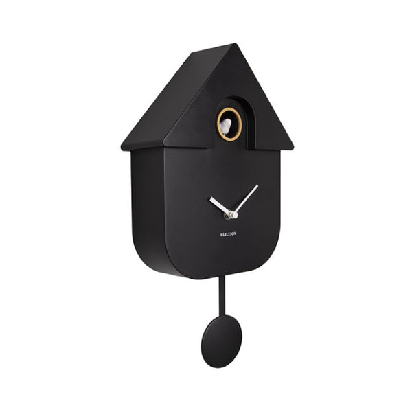 黑色 Wall Clock Modern Cuckoo 搖擺布谷鳥掛鐘 ( 整點報時 )