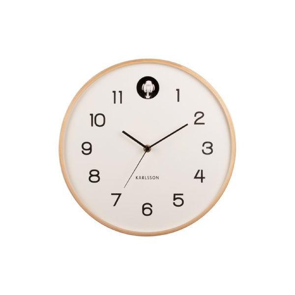 白色 Wall Clock Natural Cuckoo 布谷鳥掛鐘 ( 整點報時 )