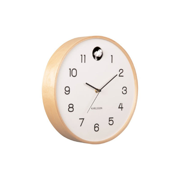 白色 Wall Clock Natural Cuckoo 布谷鳥掛鐘 ( 整點報時 )