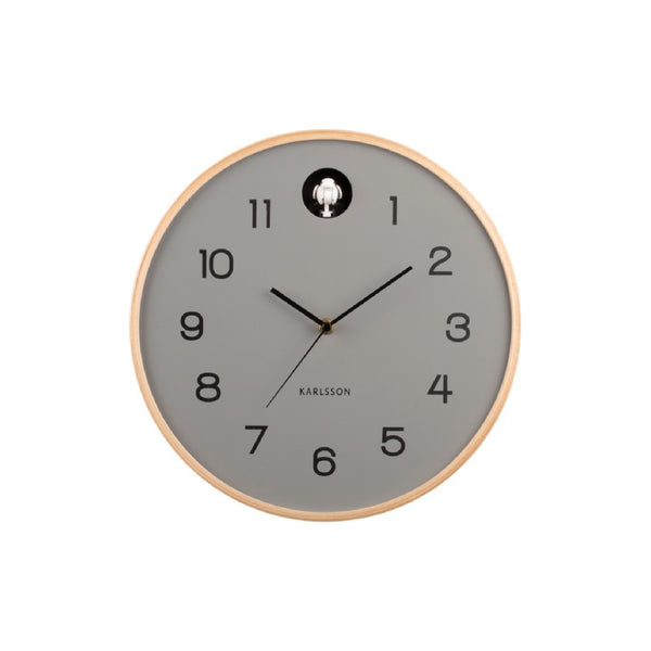 灰色 Wall Clock Natural Cuckoo 布谷鳥掛鐘 ( 整點報時 )