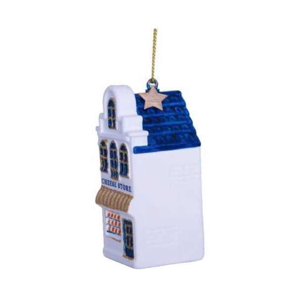 White Canal House Cheese Store Ornament Glass 玻璃掛飾