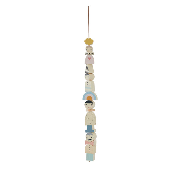 Wooden Family Bricks 積木擺設掛飾 OYOY