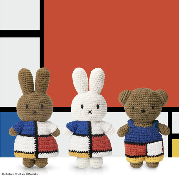 Boris Piet Mondrian Inspired Outfit 手工鈎編公仔 蒙德里安特別版 Just Dutch