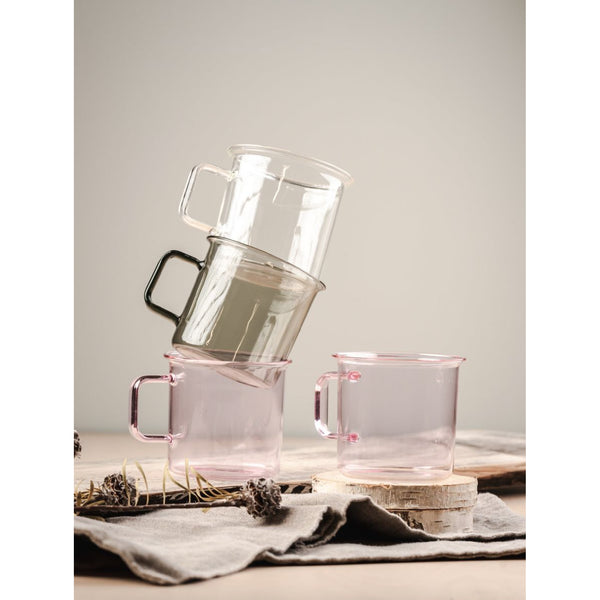 Borosilicate Glass Mug Pink 玻璃杯