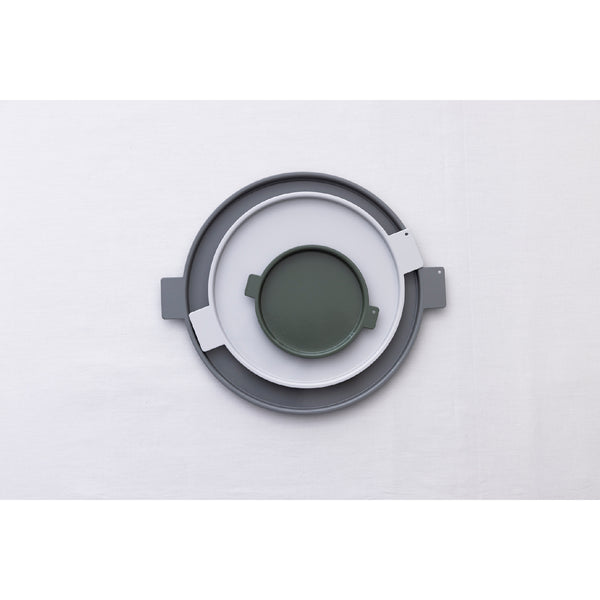 Colored Aluminum Tray Round S 鋁質托盤 yumiko iihoshi