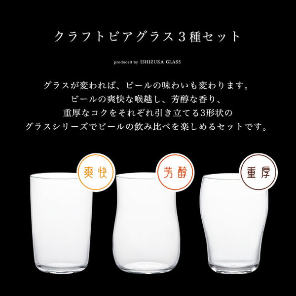 Craft Beer 啤酒杯組合 - 石塚硝子