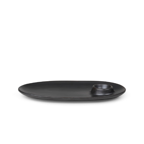 Ferm Living Flow Breakfast Plate - Black 
