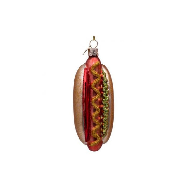 Hotdog Ornament Glass 玻璃聖誕掛飾