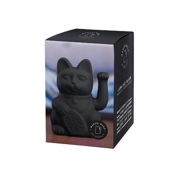 Lucky Cat Black MANEKI NEKO by donkey