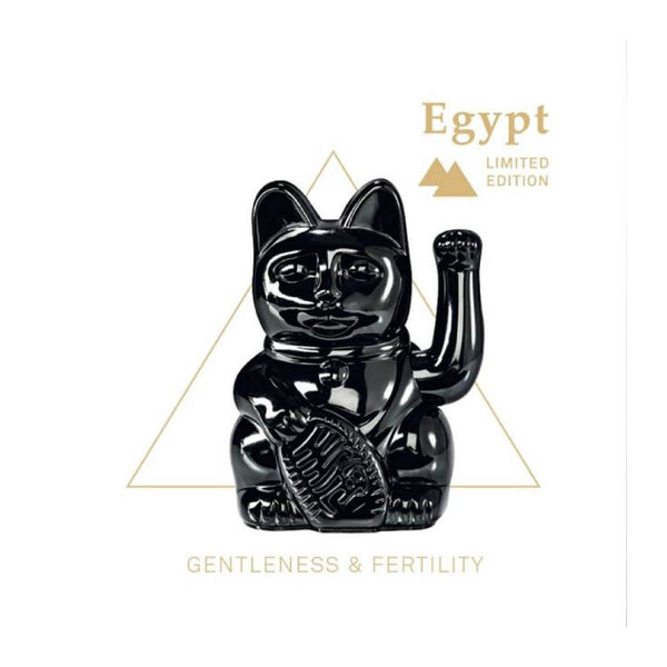 Lucky Cat Glossy Black MANEKI NEKO by donkey