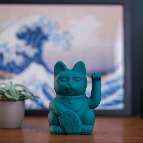 Lucky Cat Green MANEKI NEKO by Donkey