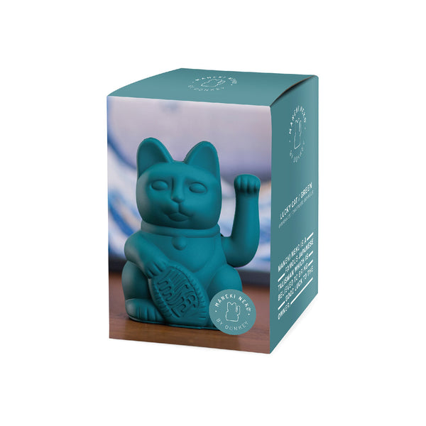 Lucky Cat Green MANEKI NEKO by Donkey
