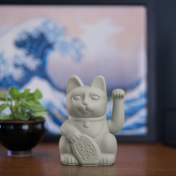 Lucky Cat Grey MANEKI NEKO by Donkey