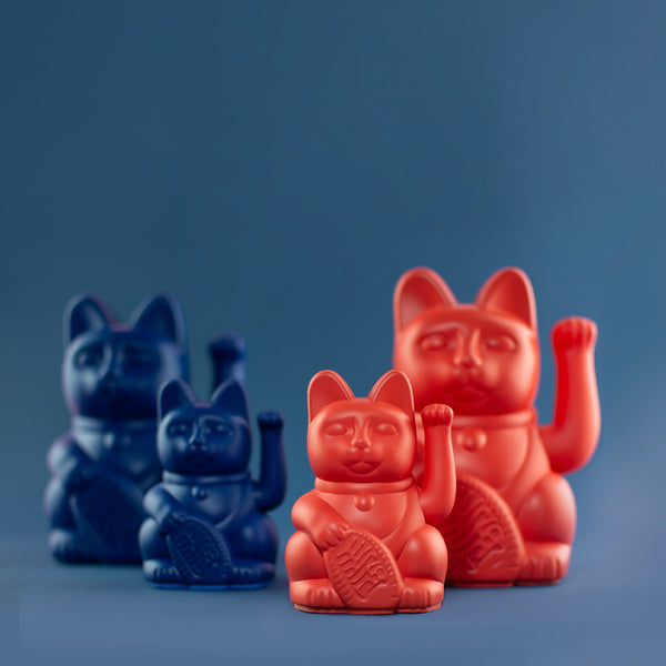 Lucky Cat Mini Dark Blue MANEKI NEKO by Donkey