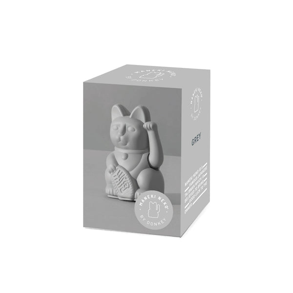 Lucky Cat - Mini Grey 灰色迷你 幸運招財貓 MANEKI NEKO by Donkey