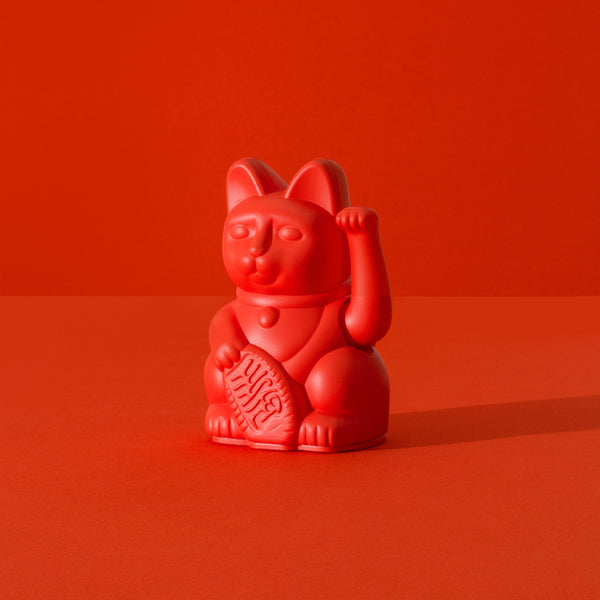 Lucky Cat Mini Red MANEKI NEKO by Donkey