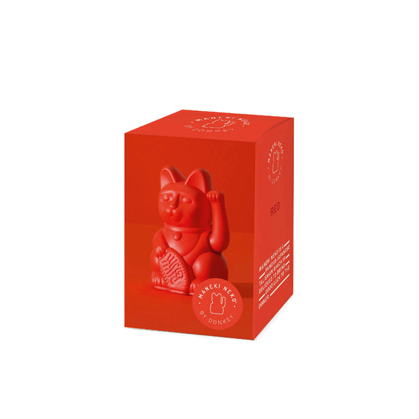 Lucky Cat Mini Red MANEKI NEKO by Donkey
