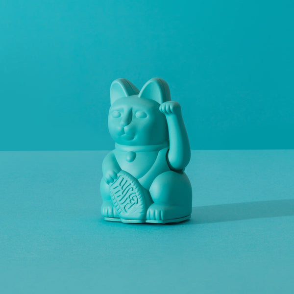 Lucky Cat Mini Turquoise MANEKI NEKO by Donkey