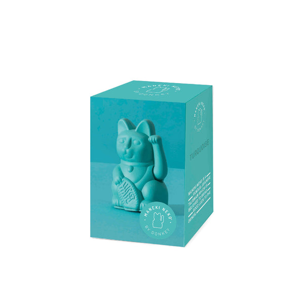 Lucky Cat Mini Turquoise MANEKI NEKO by Donkey