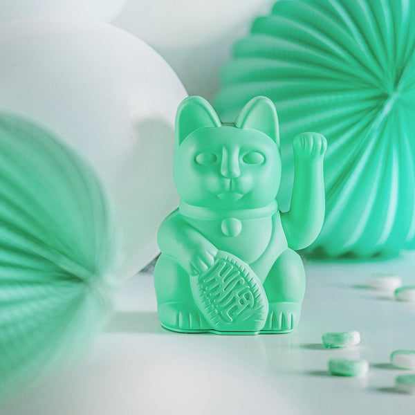 Lucky Cat Mint Green MANEKI NEKO by Donkey