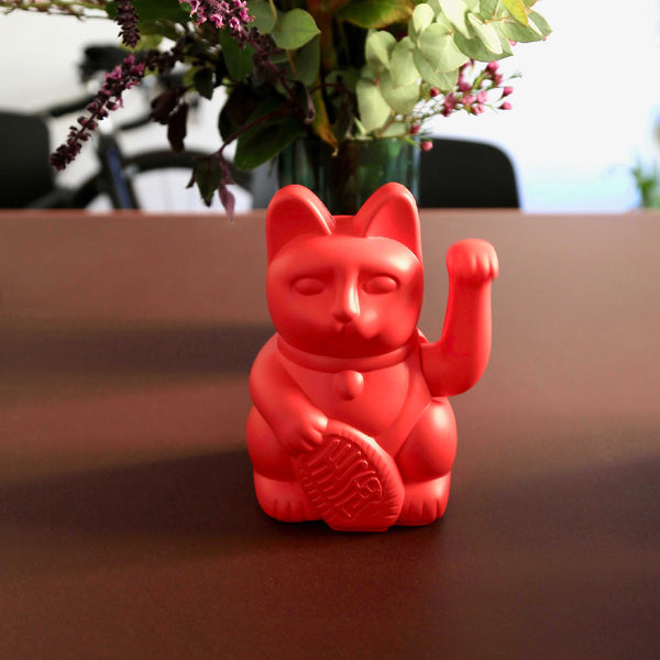 Lucky Cat Red MANEKI NEKO by donkey