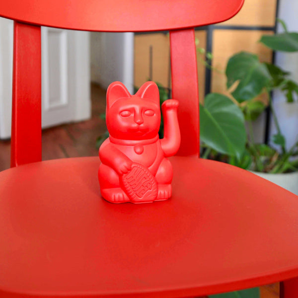 Lucky Cat Red MANEKI NEKO by donkey