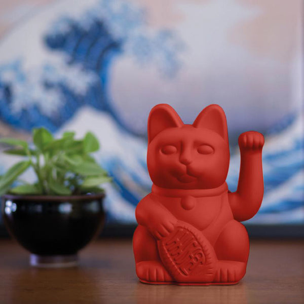 Lucky Cat Red MANEKI NEKO by donkey