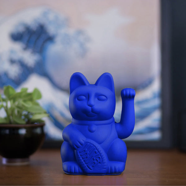 Lucky Cat - Royal Blue 午夜藍 幸運招財貓 MANEKI NEKO by Donkey