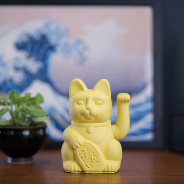 Lucky Cat Yellow MANEKI NEKO by donkey