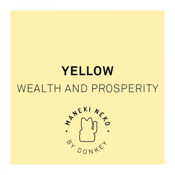 Lucky Cat Yellow MANEKI NEKO by donkey