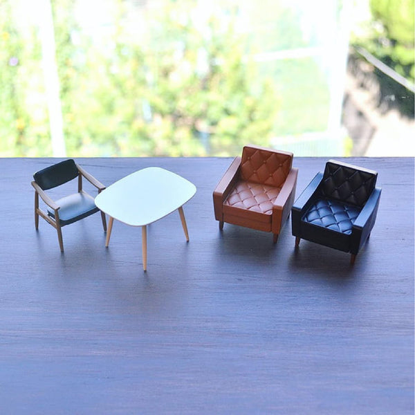 Miniature Furniture Color Change Ver 迷你傢具擺設 一套9個 Karimoku60