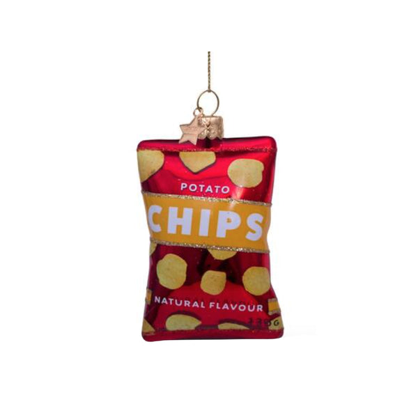 Natural Flavour Chips Ornament Glass 玻璃聖誕掛飾