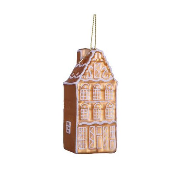 Ornament Glass Ginger Bread Canal House 玻璃聖誕掛飾 Vondels