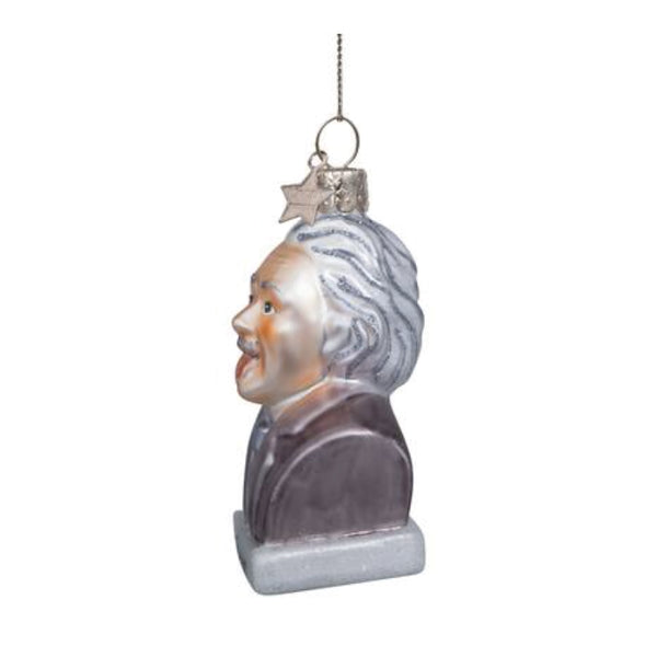Ornament Glass Grey Matt Einstein 玻璃聖誕掛飾 Vondels